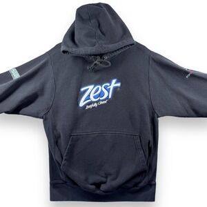 Zest‎ Ford Racing Roush Fenway Hoodie Mens S Small Black Logo Sweatshirt Adult